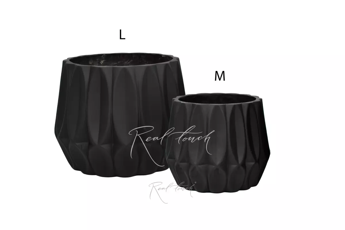Planter Real Touch feathers (L) - Black