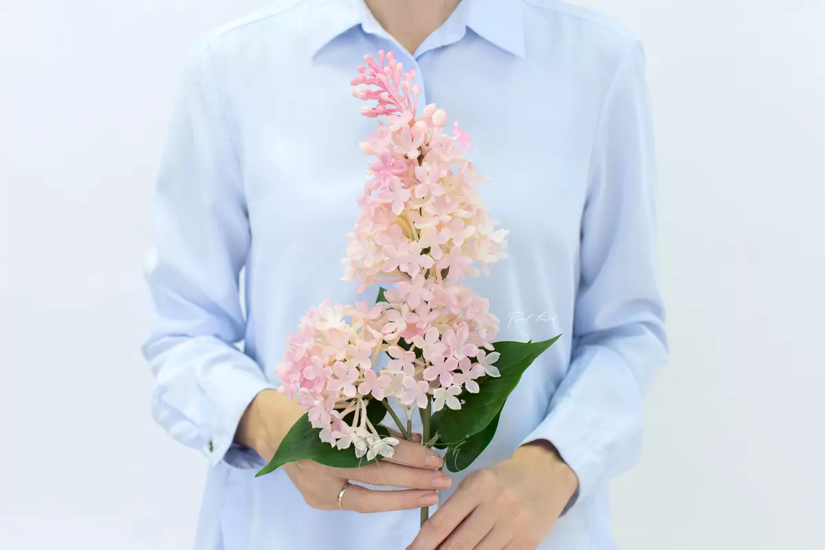 Real Touch Lilac Branch - pink