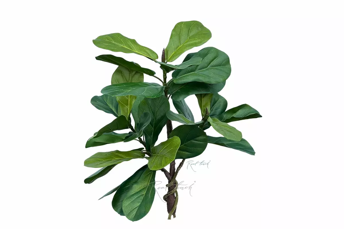 Artificial Fiddle-leaf fig without pot 70cm - green
