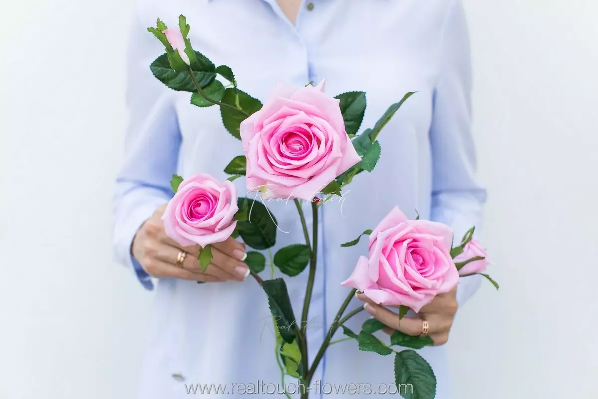 Open Rose 3+2 - pink