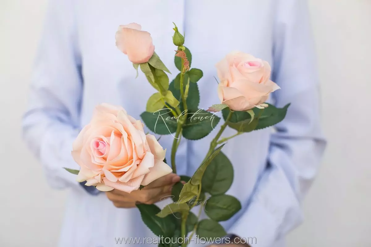 Real Touch Grand Rose 3+1 - peach pink