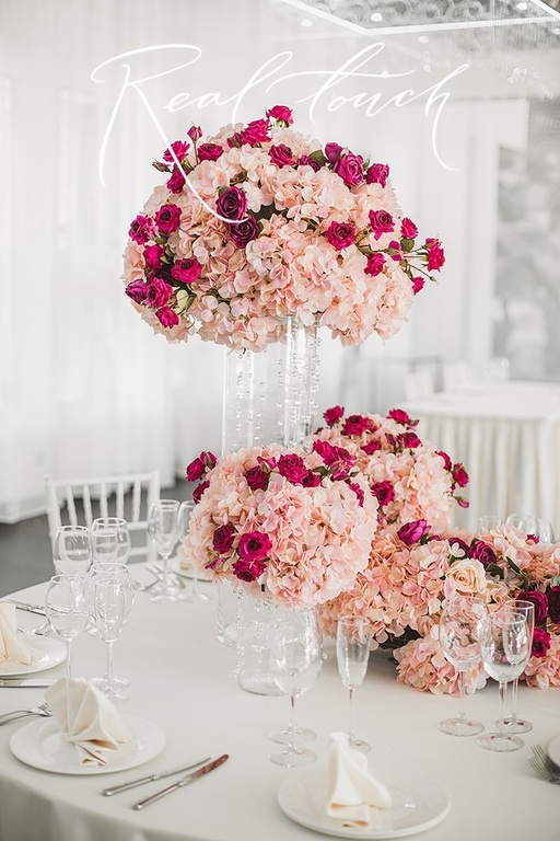 Real Touch flowers for wedding decoration