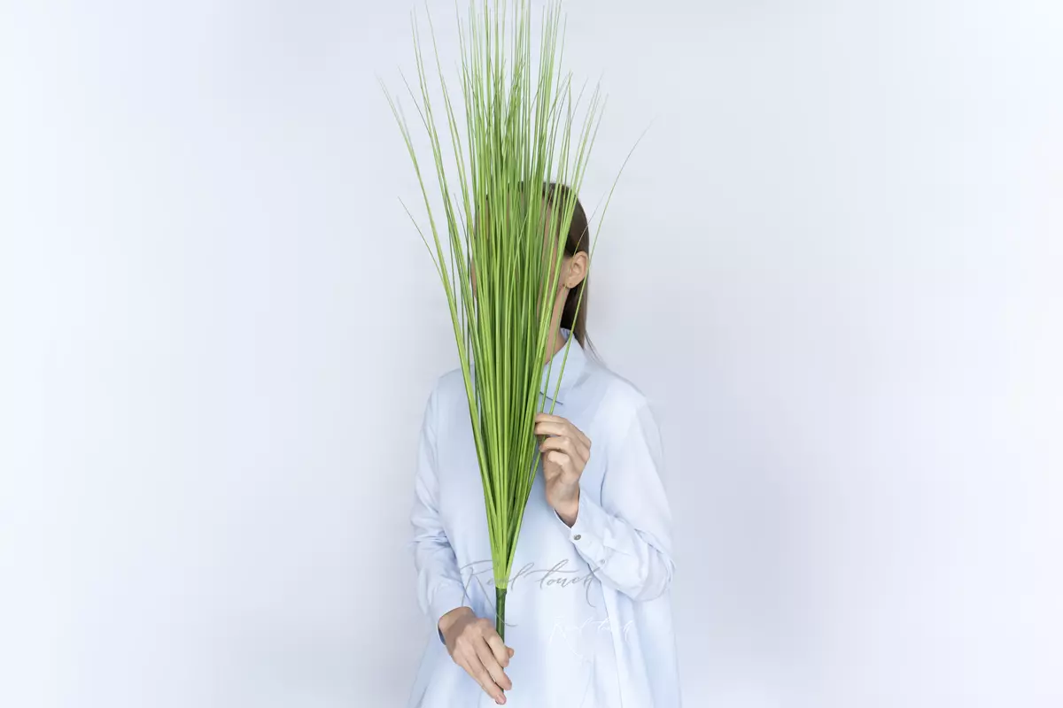 Bunch of fine grass 90cm - green