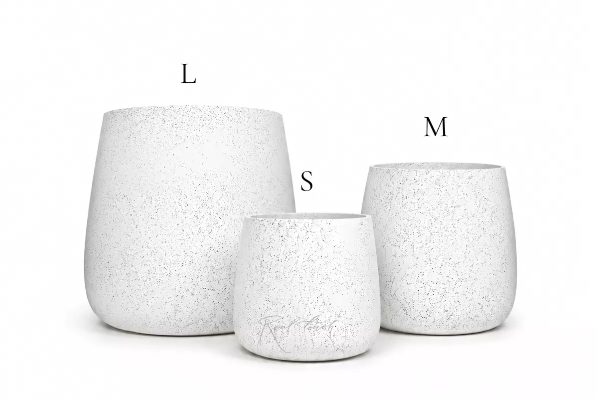 Flowerpot - mortar 34*34*32,5 - white