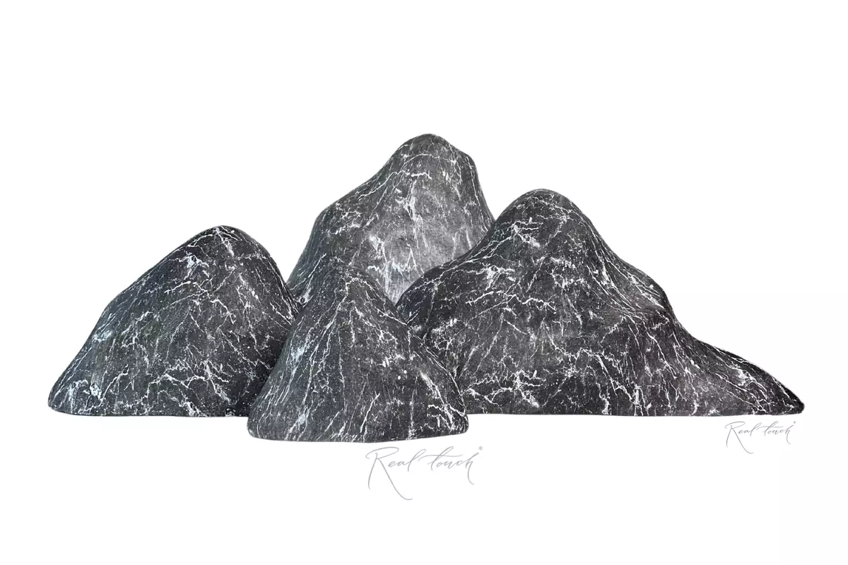 Artificial stones (set 4 pcs) - Gray