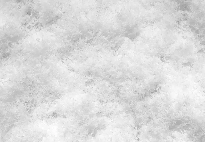 Moss rug on fabric basis 1*1m - white