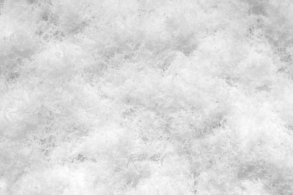 Moss rug on fabric basis 1*1m - white