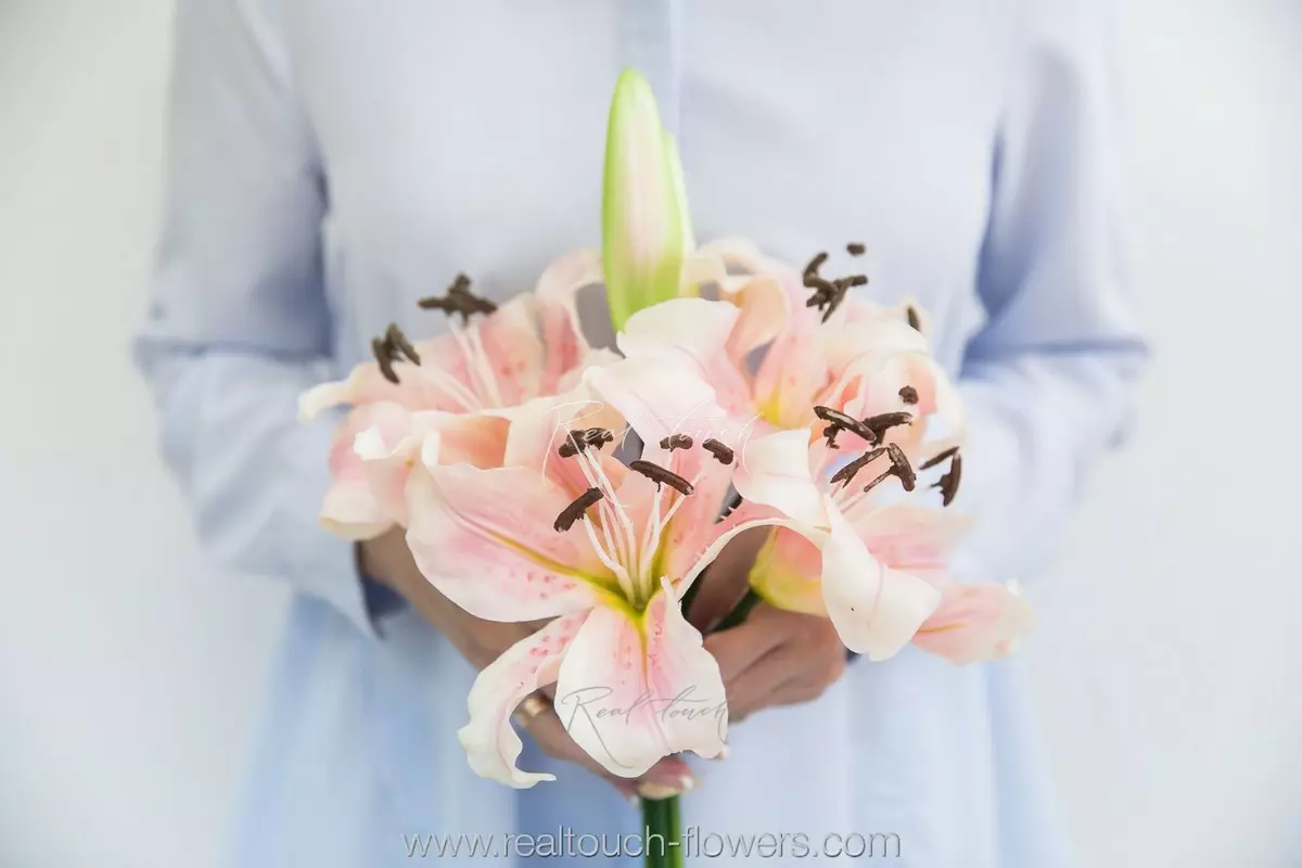 Lily Bouquet 4+2 - light pink