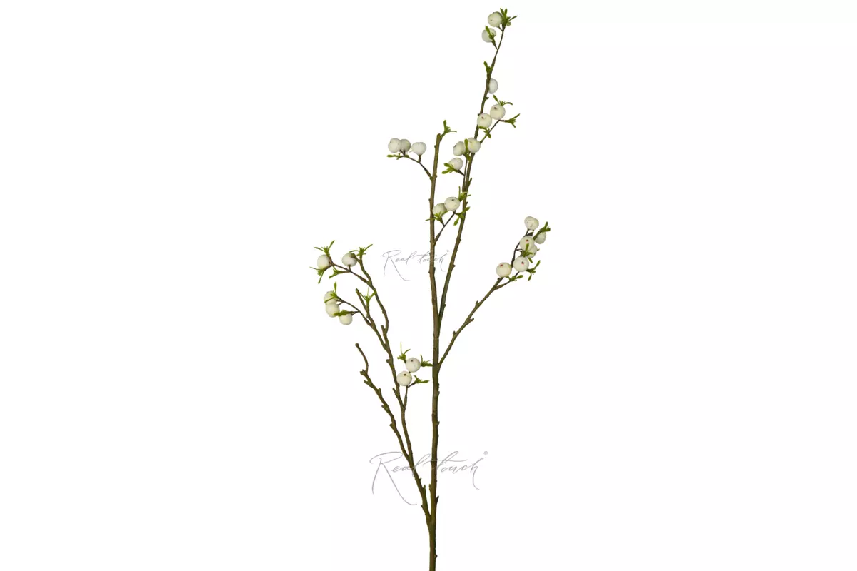 Branch with berries 24.5" - white