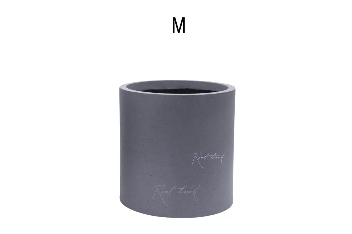 Planter Real Touch column (M) - Gray