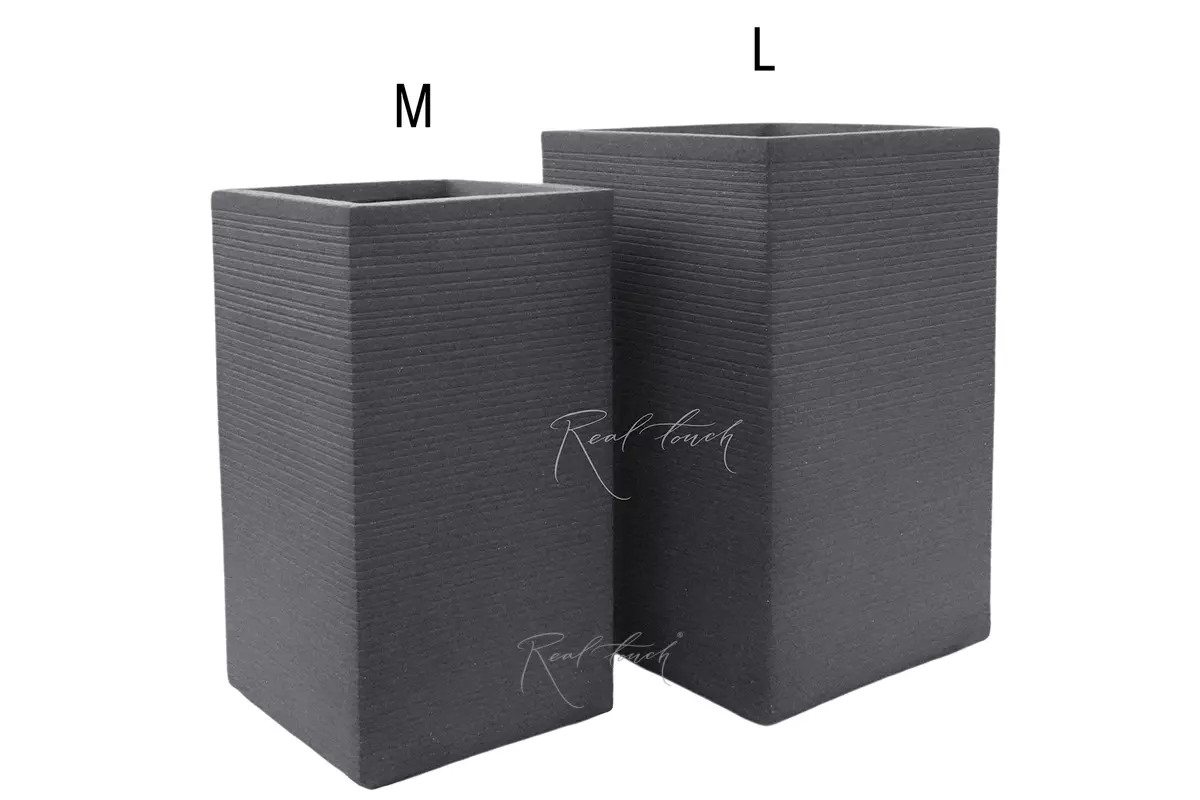 Elongated Flowerpot Cube 33.5*33.5*55.5 - Gray