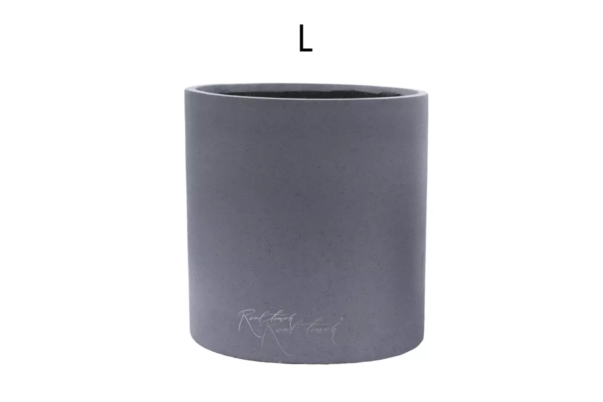 Planter Real Touch column (L) - Gray