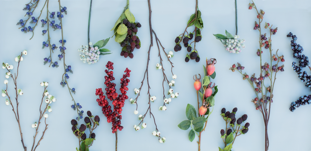 Primrue Pruett Berry Stems, Bushes, And Sprays Arrangement