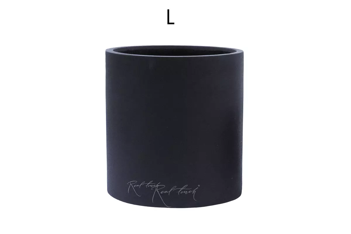 Planter Real Touch column (L) - Black