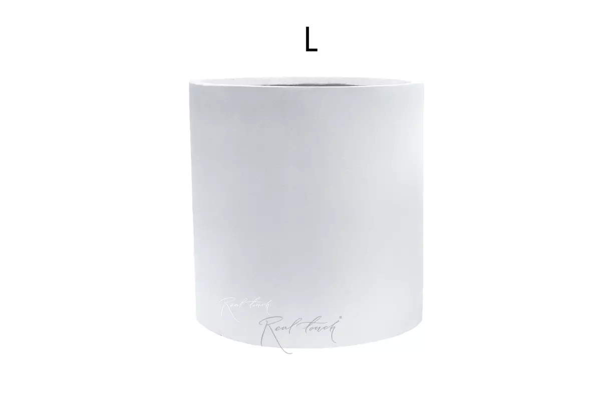 Planter Real Touch column (L) - white