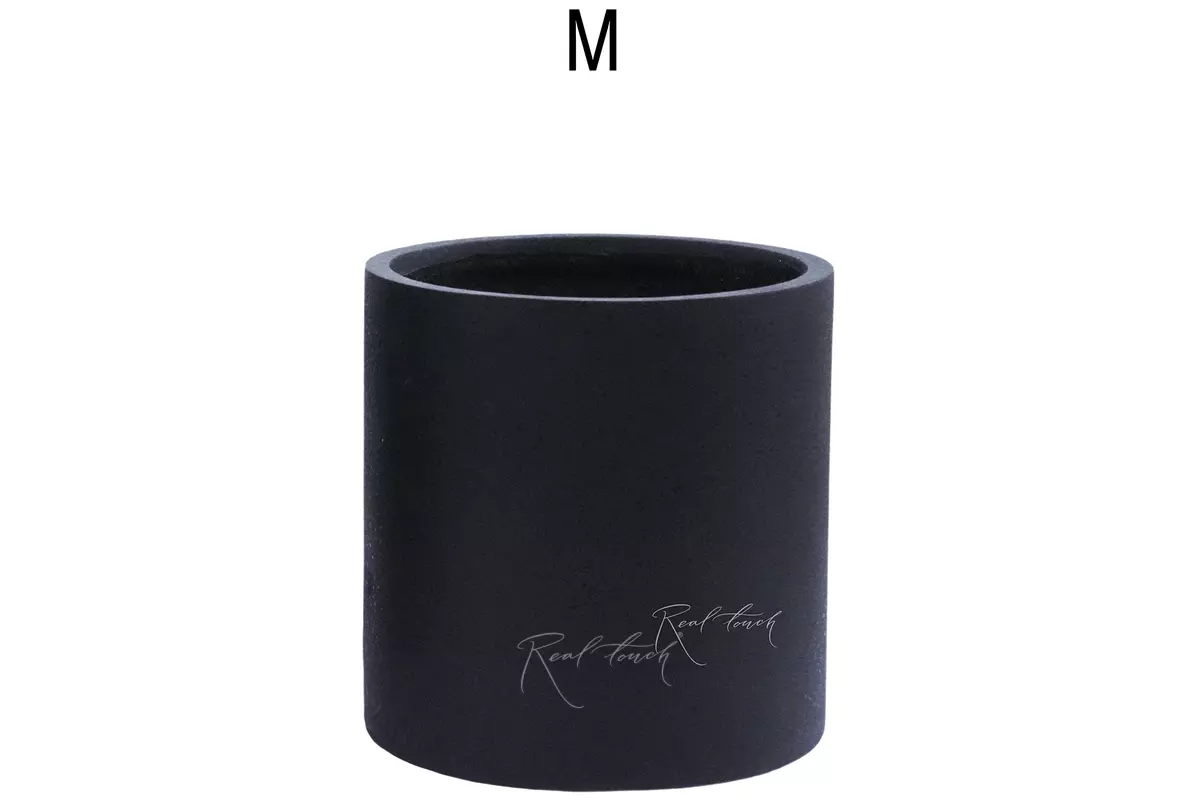 Planter Real Touch column (M) - Black