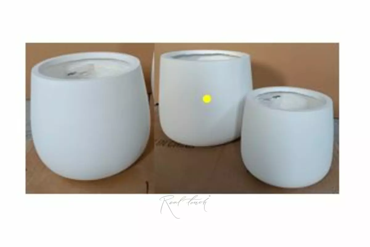 Flowerpot - mortar 36*36*33 - white