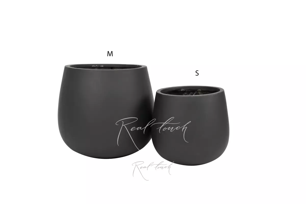 Planter Real Touch Lid 3 (M) - Black