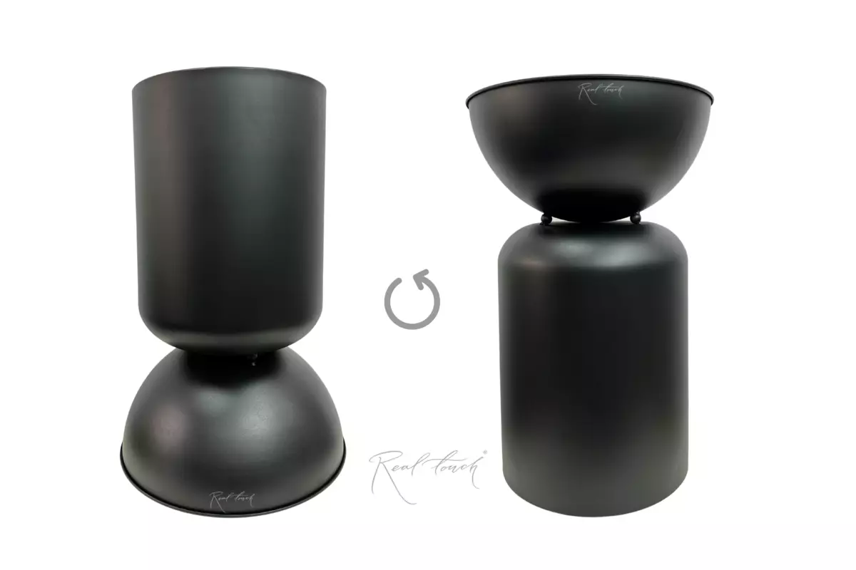 Planters hourglass L - Black