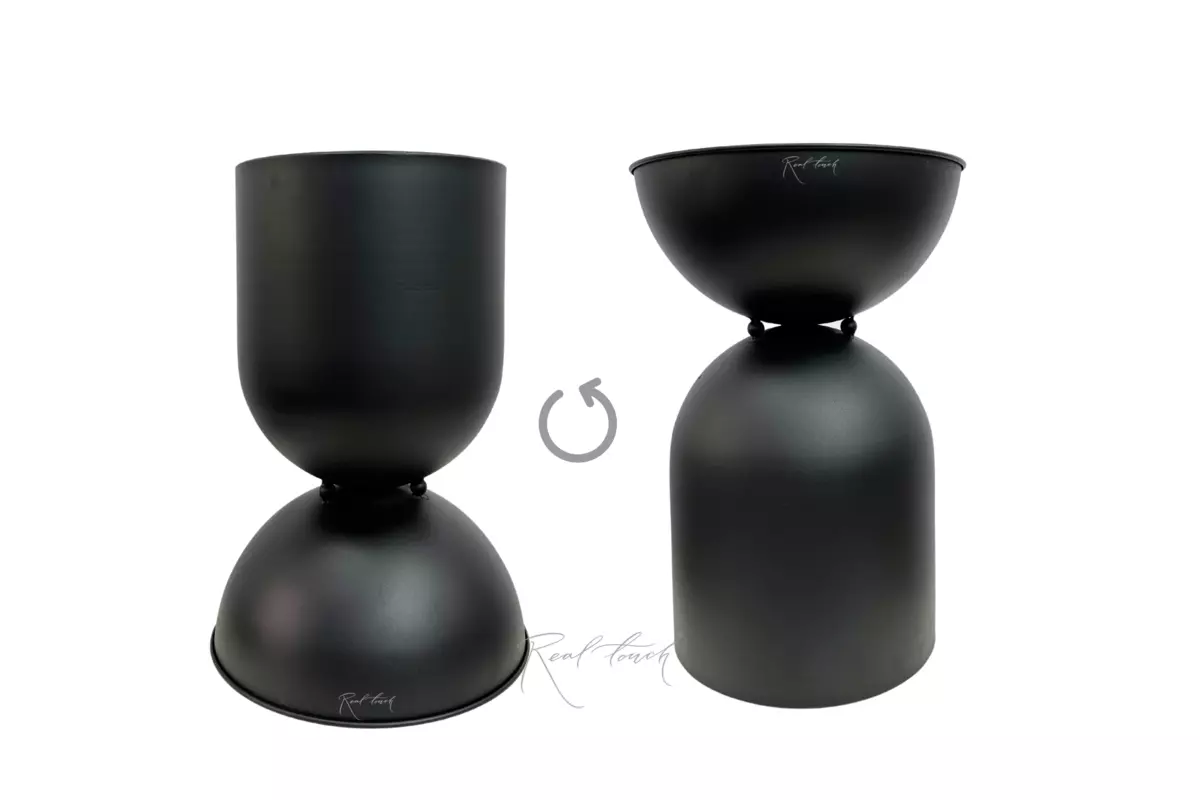 Planters hourglass M - Black
