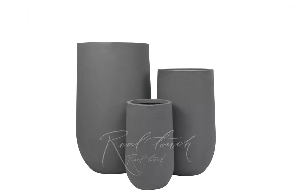 Planter Real Touch Base high (S) - Gray