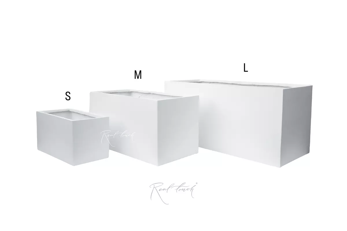 Rectangular flowerpot 80*35*38 - white