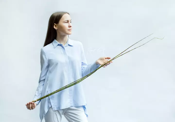 Horsetails bunch of 4pcs, 135cm - green