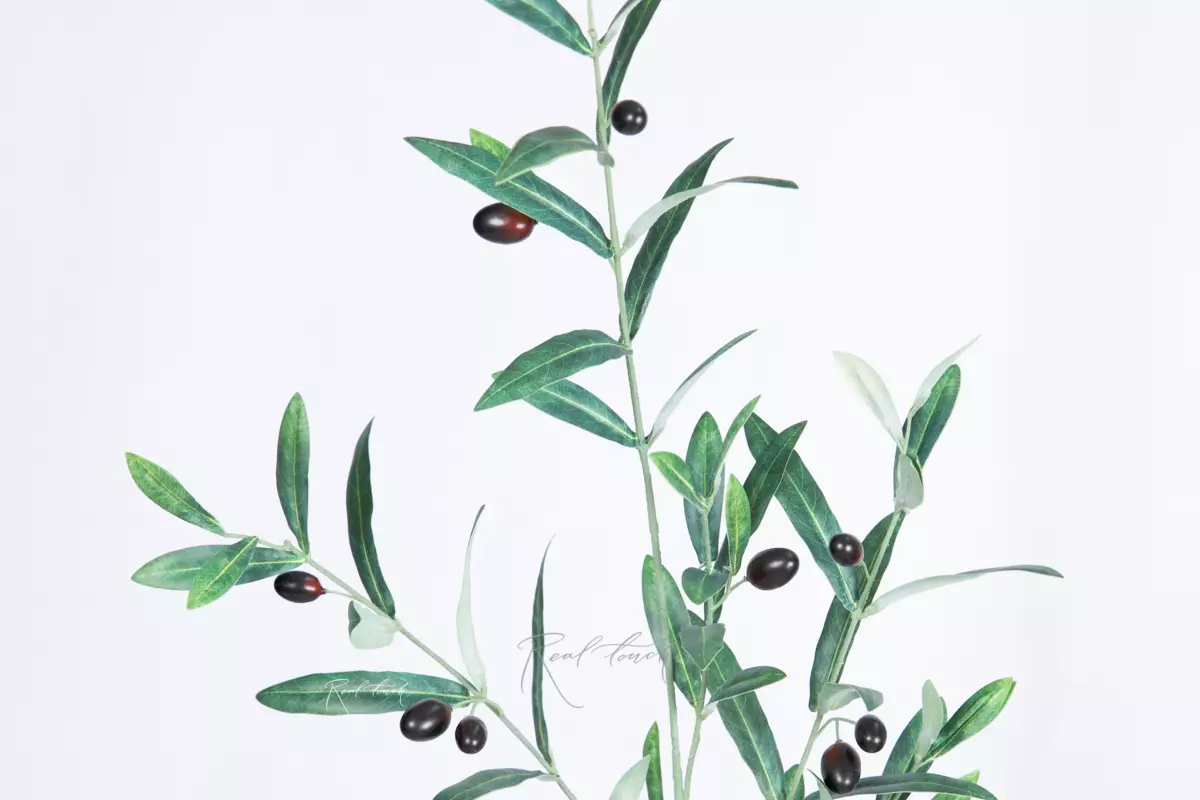 Olive branch with fruits high 112cm - green