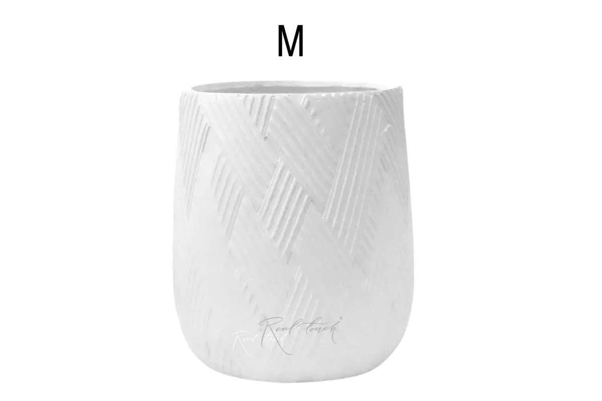 Planter Real Touch classic (M) - white