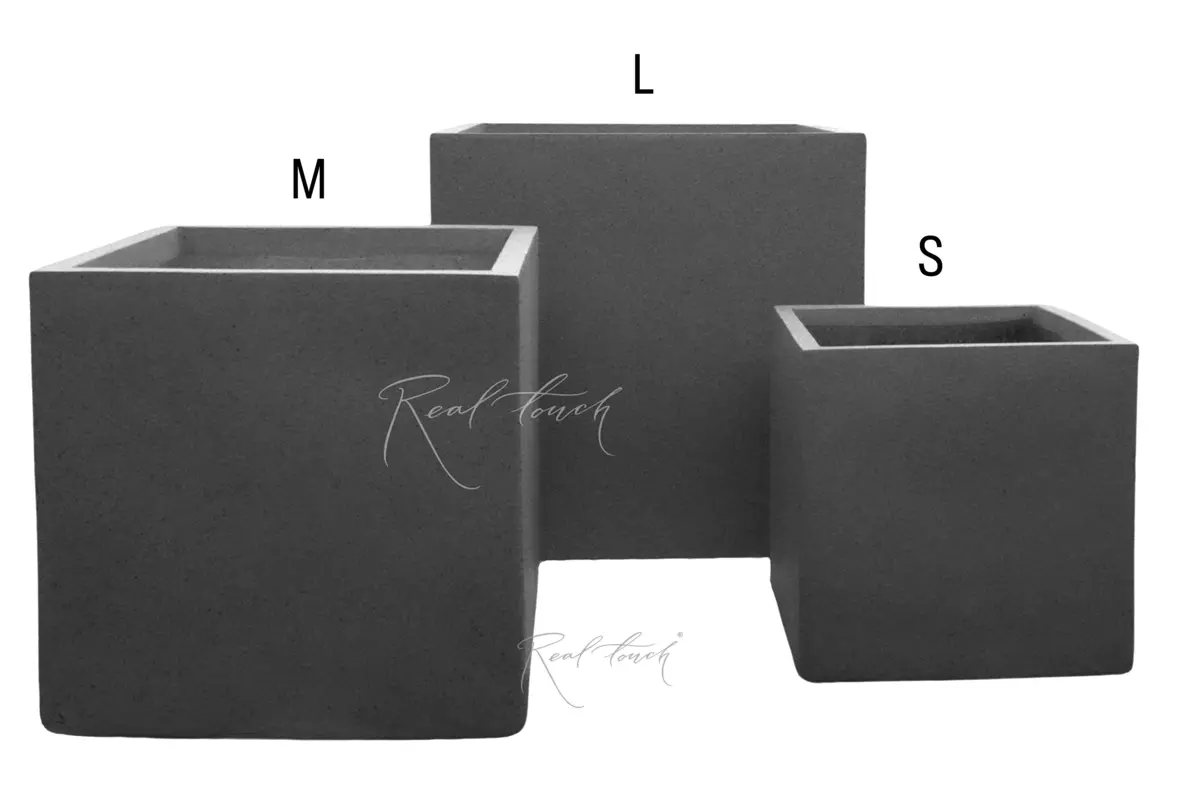 Flowerpot cube 40,5*40,5*40,5 - Gray