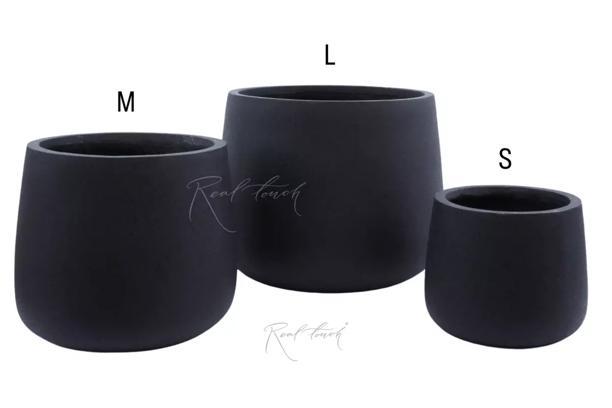 Flowerpot - mortar 34*34*32,5 - Black