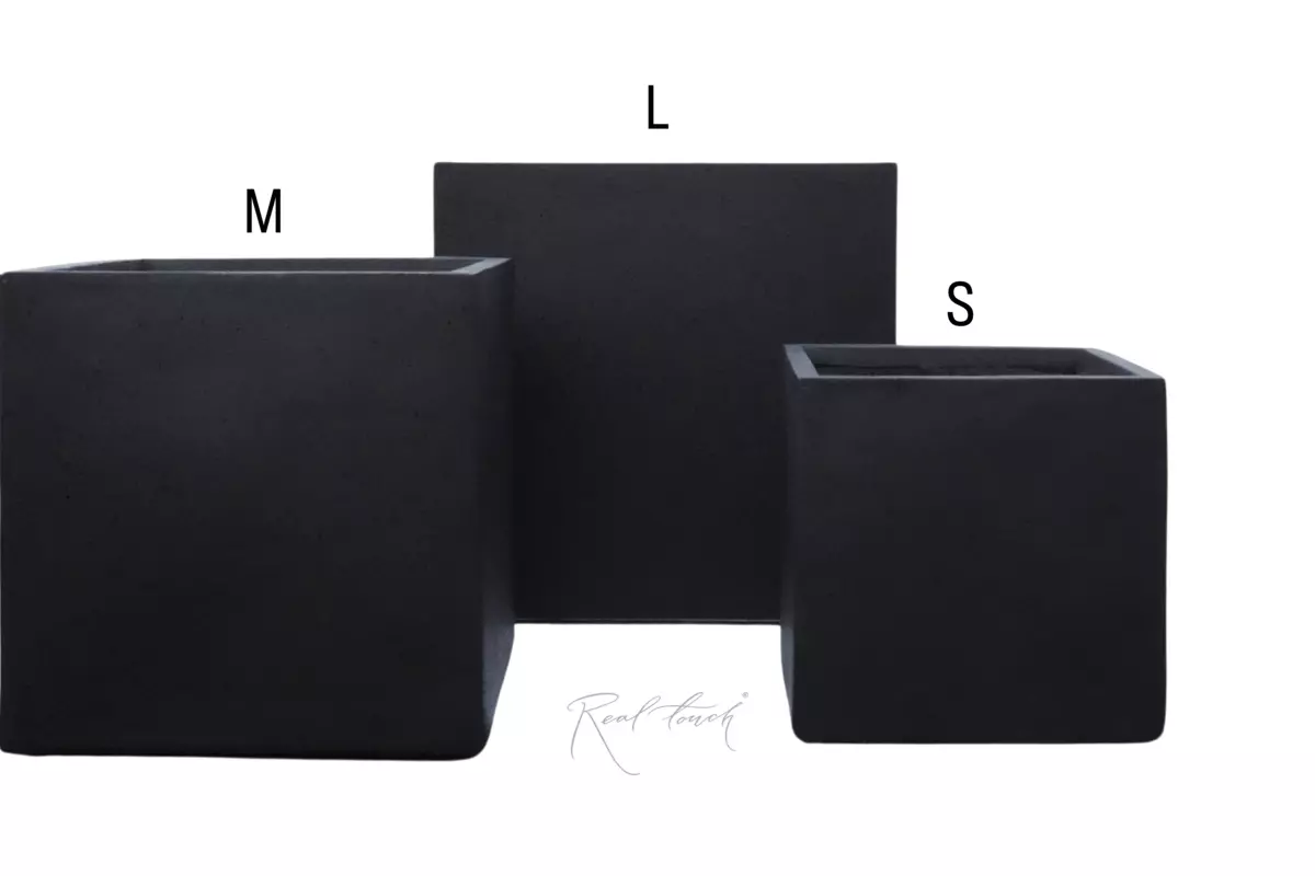 Flowerpot cube 40,5*40,5*40,5 - Black