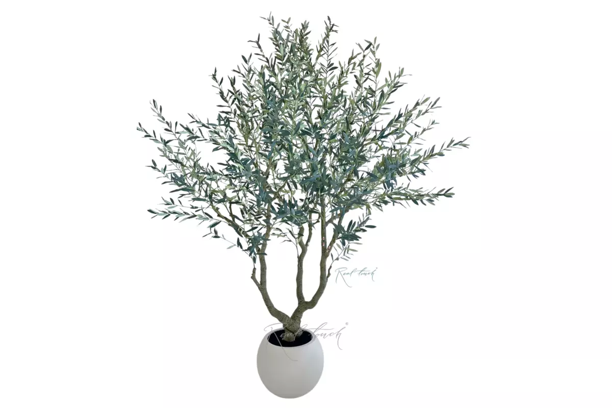 Artificial Olive Tree 240 cm in decorative pot - green