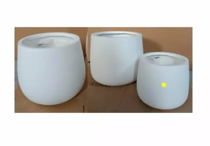 Flowerpot - mortar 27*27*25 - white