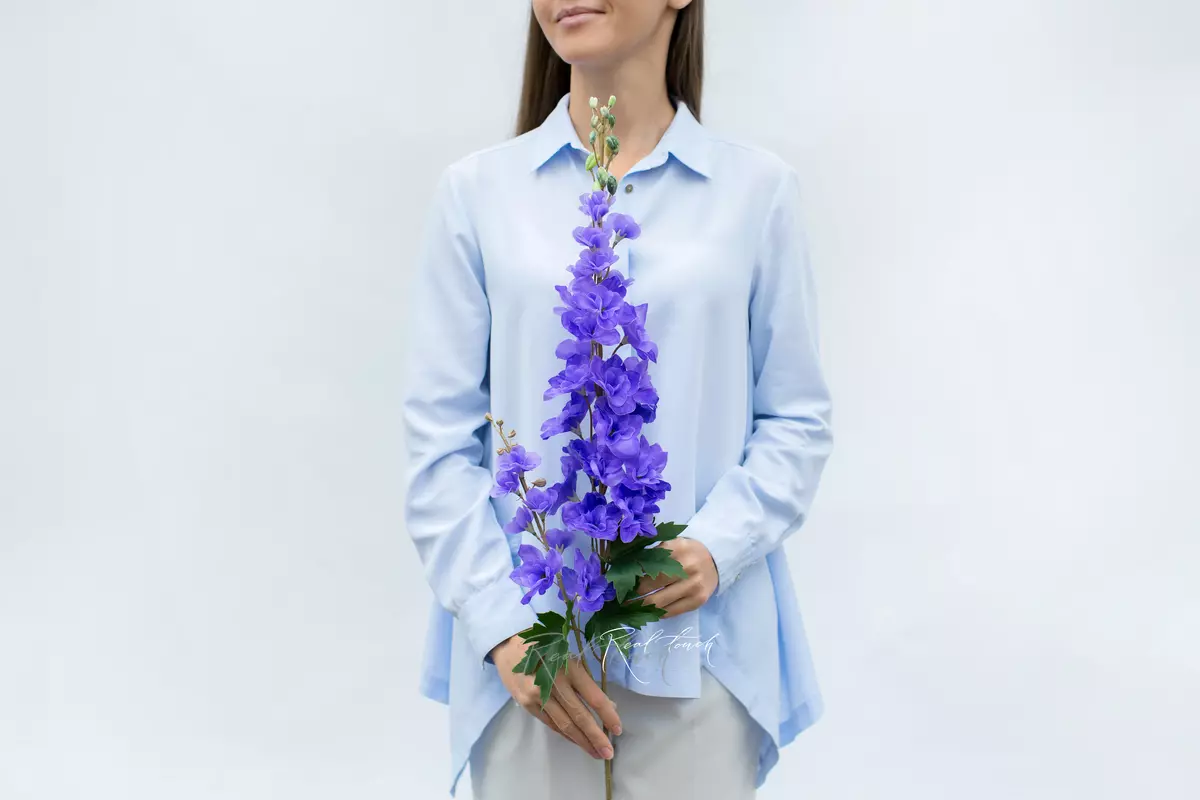 Delphinium with 2 Sprays - dark purple