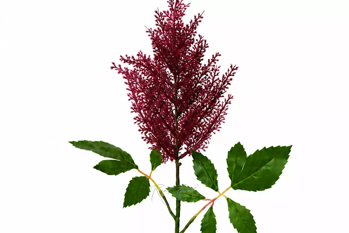 Artificial Branch of Astilba (single) - Burgundy