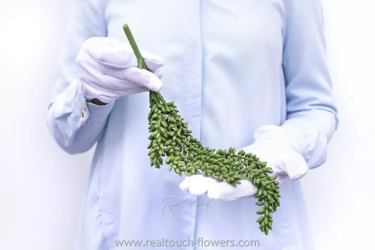 Artifcical Sedum morganianum Donkey's tail  - green