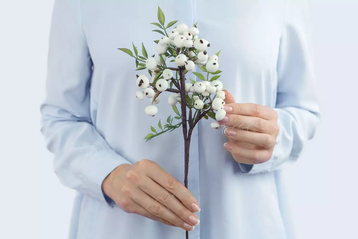 Snowberry small - white