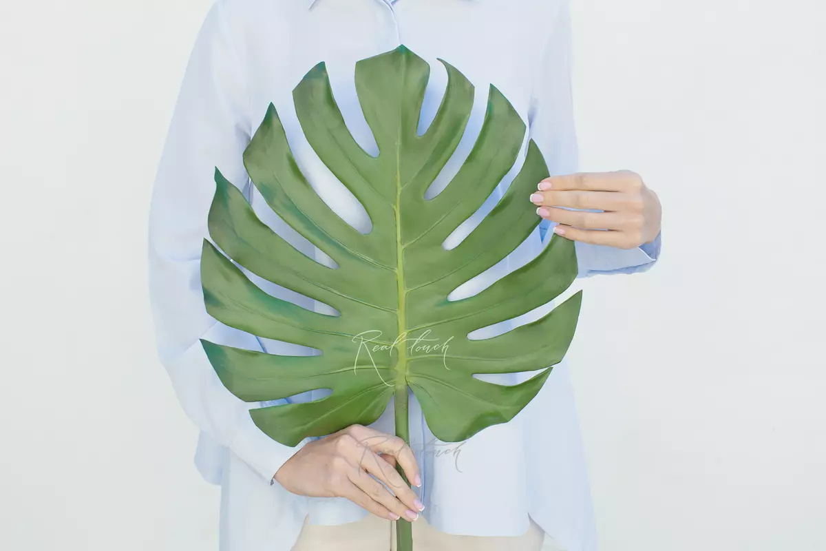 Real Touch Monstera Leaf SPU big - green Real Touch Monstera Leaf SPU big - green