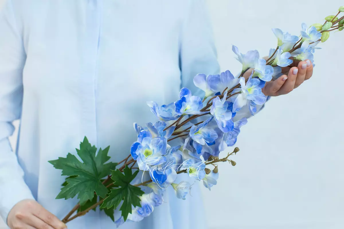 Delphinium with 2 Sprays - blue