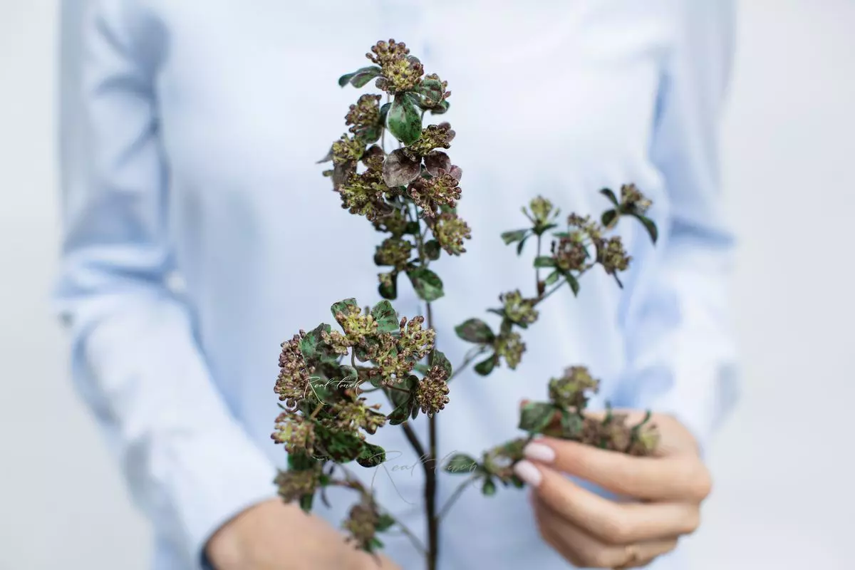 Real Touch Oregano branch  - Brown
