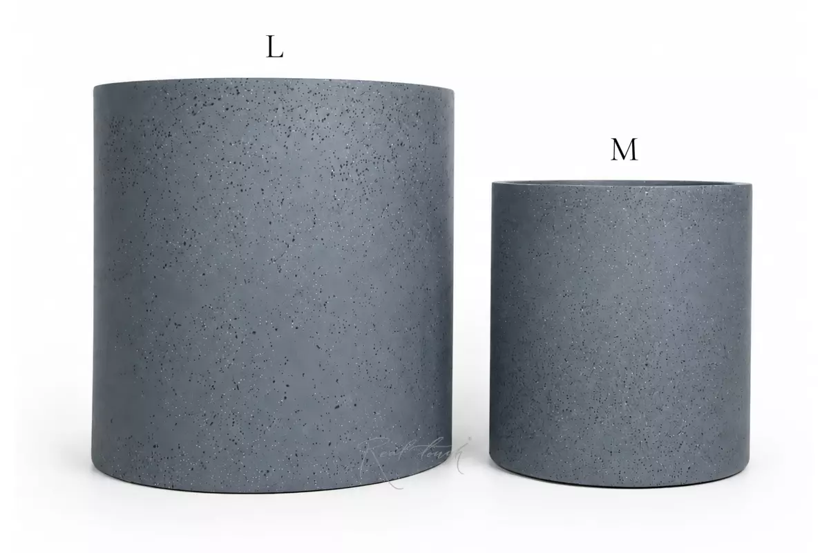 Planter Real Touch column (M) - Gray
