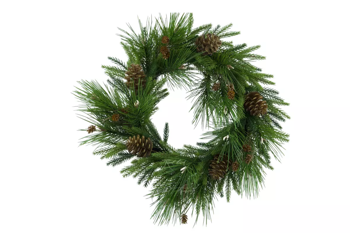 Medium Real Touch Spruce Wreath - green Medium Real Touch Spruce Wreath - green