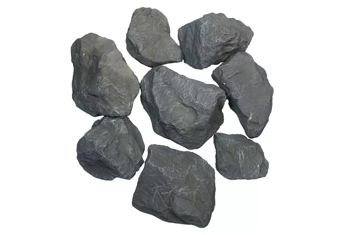 Artificial stones (set 8 pieces) - Gray